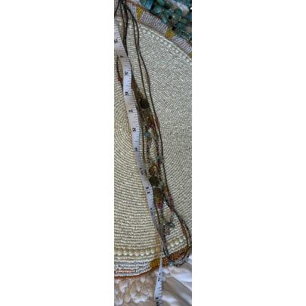 Necklace and Bracelet, S/S, Brass, Quartzite, Kyanite, Apatite & Seed Bead, - Picture 9 of 9